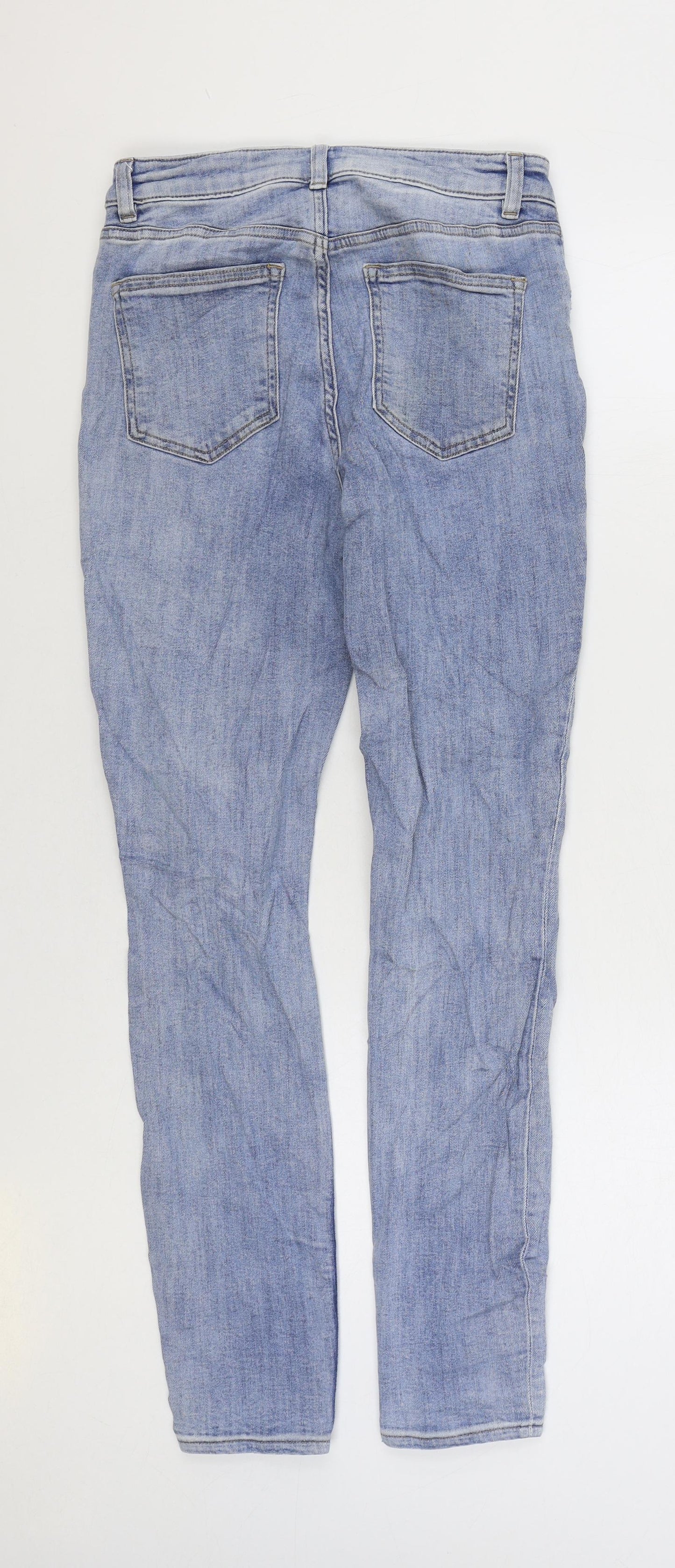 Womens UK Size 10 H&M Regular Fit Skinny Blue Jeans