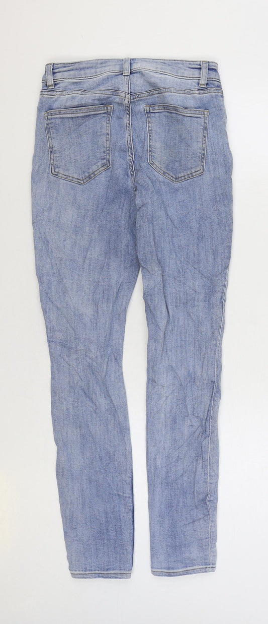 Womens UK Size 10 H&M Regular Fit Skinny Blue Jeans