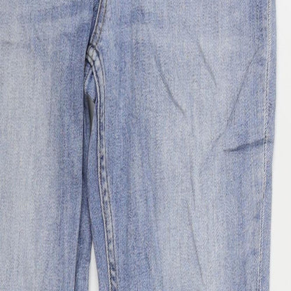 Womens UK Size 10 H&M Regular Fit Skinny Blue Jeans