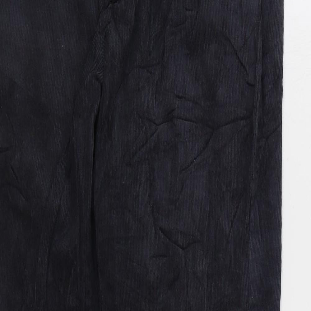 TU Womens Grey Cotton Trousers Size 30 in L32 in Regular Zip