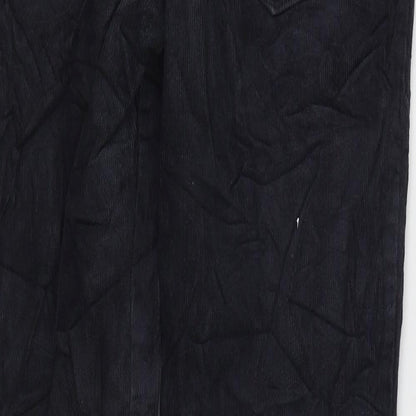 TU Womens Grey Cotton Trousers Size 30 in L32 in Regular Zip