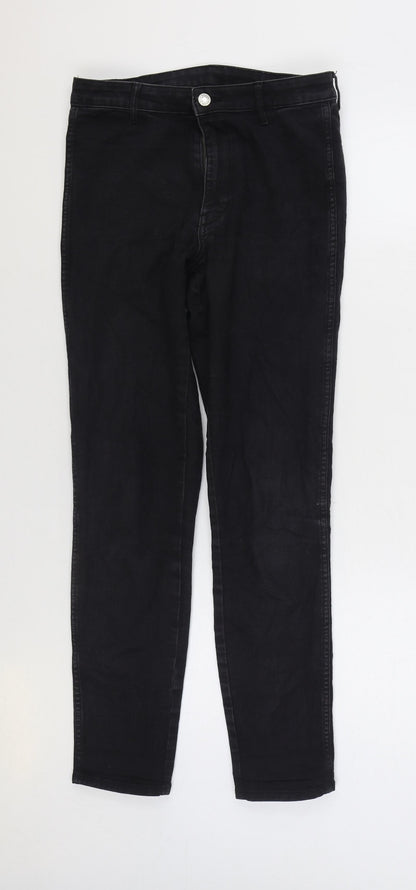H&M Mens Black Cotton Skinny Jeans Size 28 in L29 in Regular Zip