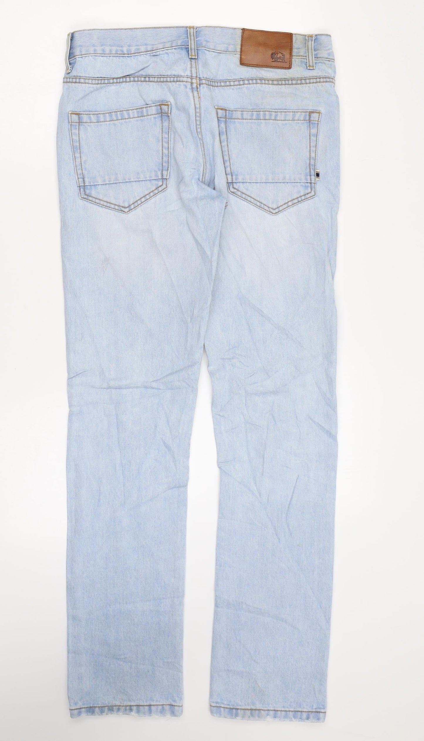 Bellfield Womens Blue Cotton Skinny Jeans Size 30 in L31 in Regular Zip