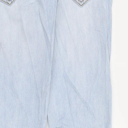 Bellfield Womens Blue Cotton Skinny Jeans Size 30 in L31 in Regular Zip
