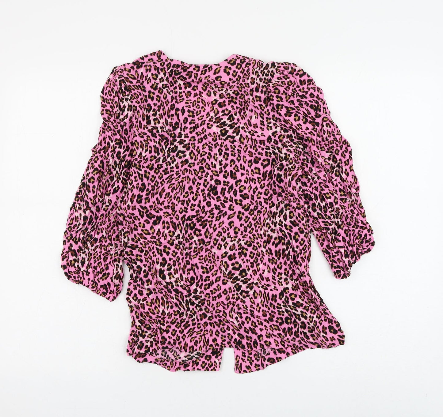 Womens UK Size 6 Marks and Spencer Pink Basic Button-Up