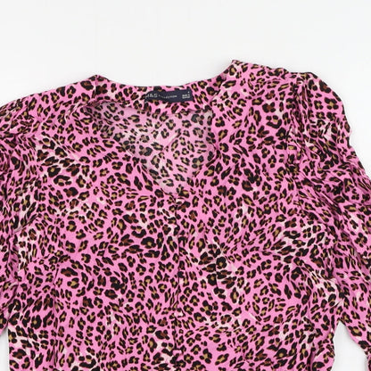 Womens UK Size 6 Marks and Spencer Pink Basic Button-Up