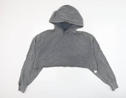 Womens UK Size 2 ASOS Grey Pullover Hoodie