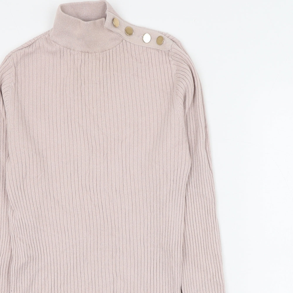 Womens UK Size 10 New Look Pink Pullover Jumper