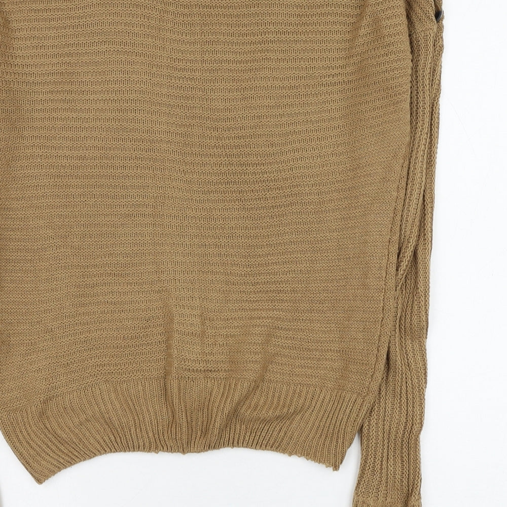 Womens UK Size 8 PEP&CO Brown Pullover Jumper