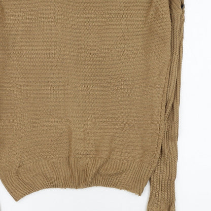 Womens UK Size 8 PEP&CO Brown Pullover Jumper