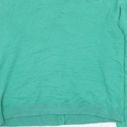 Womens UK Size S H&M Green Cardigan Jumper