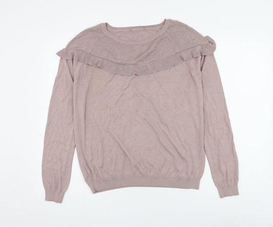 Womens UK Size 12 NEXT Pink Pullover Jumper