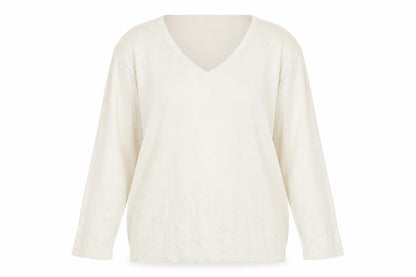 Womens UK Size M Preworn White Pullover Jumper