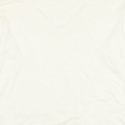 Womens UK Size M Preworn White Pullover Jumper