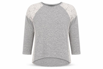 Womens UK Size 10 Warehouse Grey Pullover Jumper