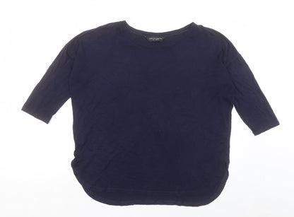 Womens UK Size 12 Dorothy Perkins Blue Basic T-Shirt