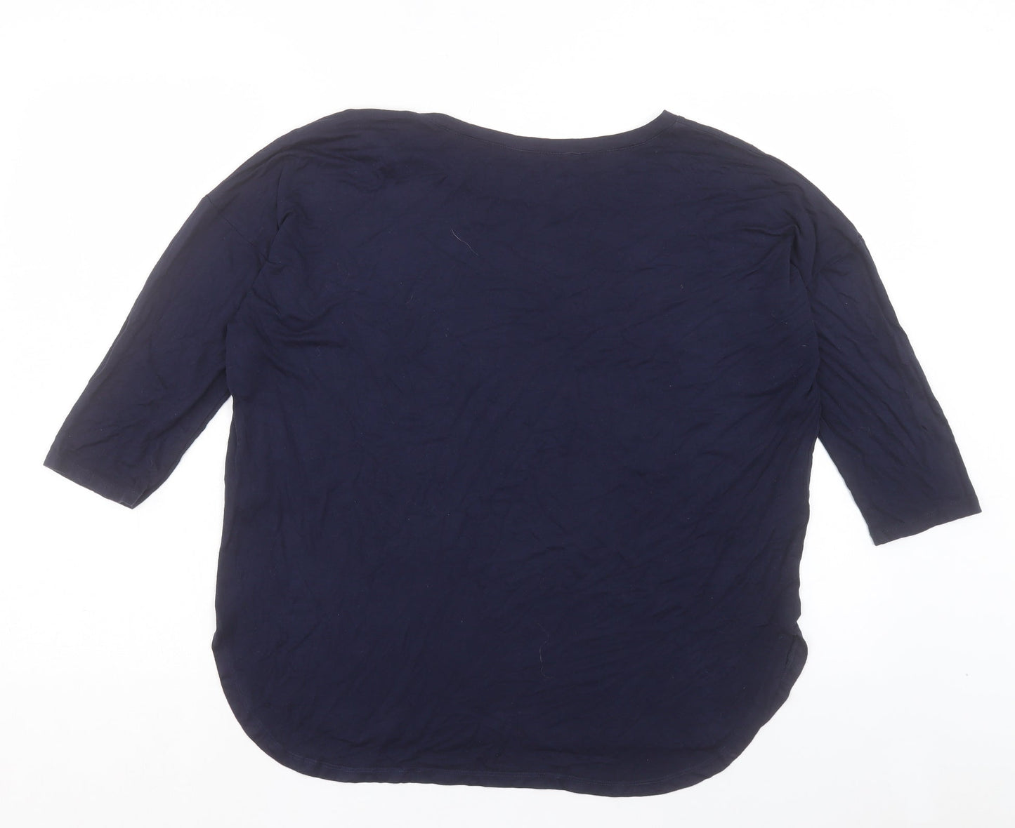 Womens UK Size 12 Dorothy Perkins Blue Basic T-Shirt