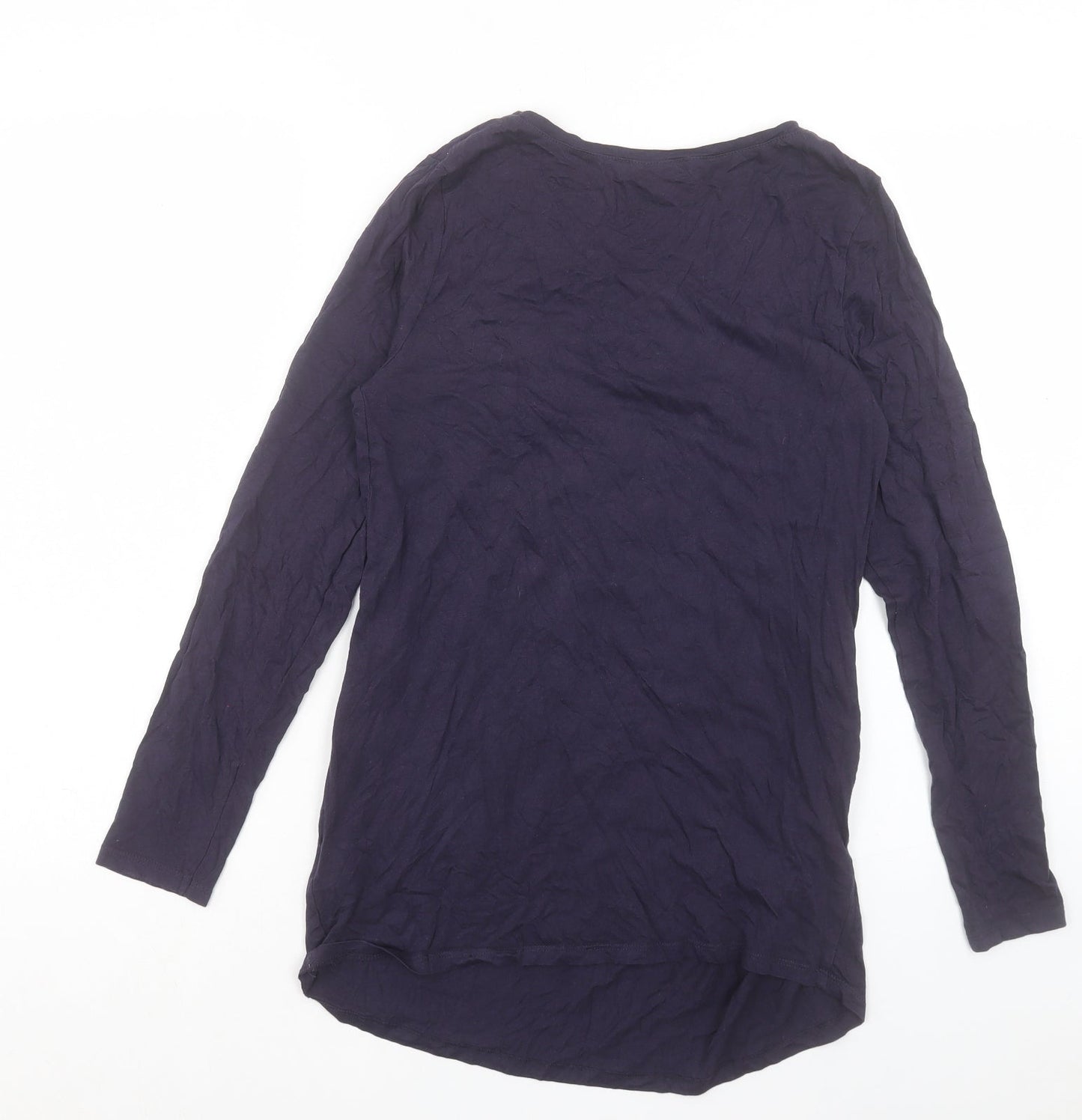 Womens UK Size 10 New Look Blue Basic T-Shirt