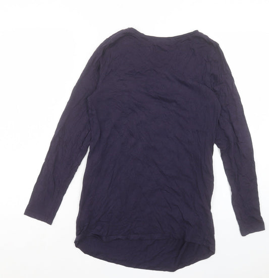 Womens UK Size 10 New Look Blue Basic T-Shirt