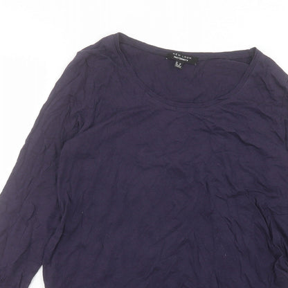 Womens UK Size 10 New Look Blue Basic T-Shirt