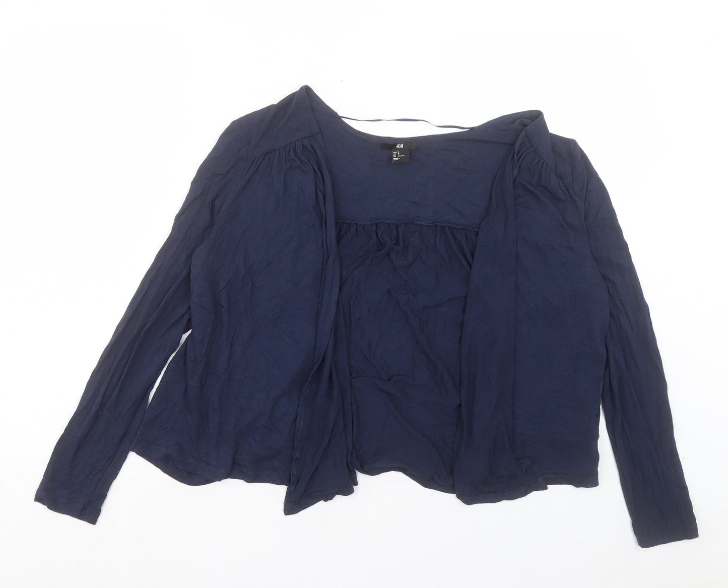 Womens UK Size M H&M Blue Cardigan Jumper