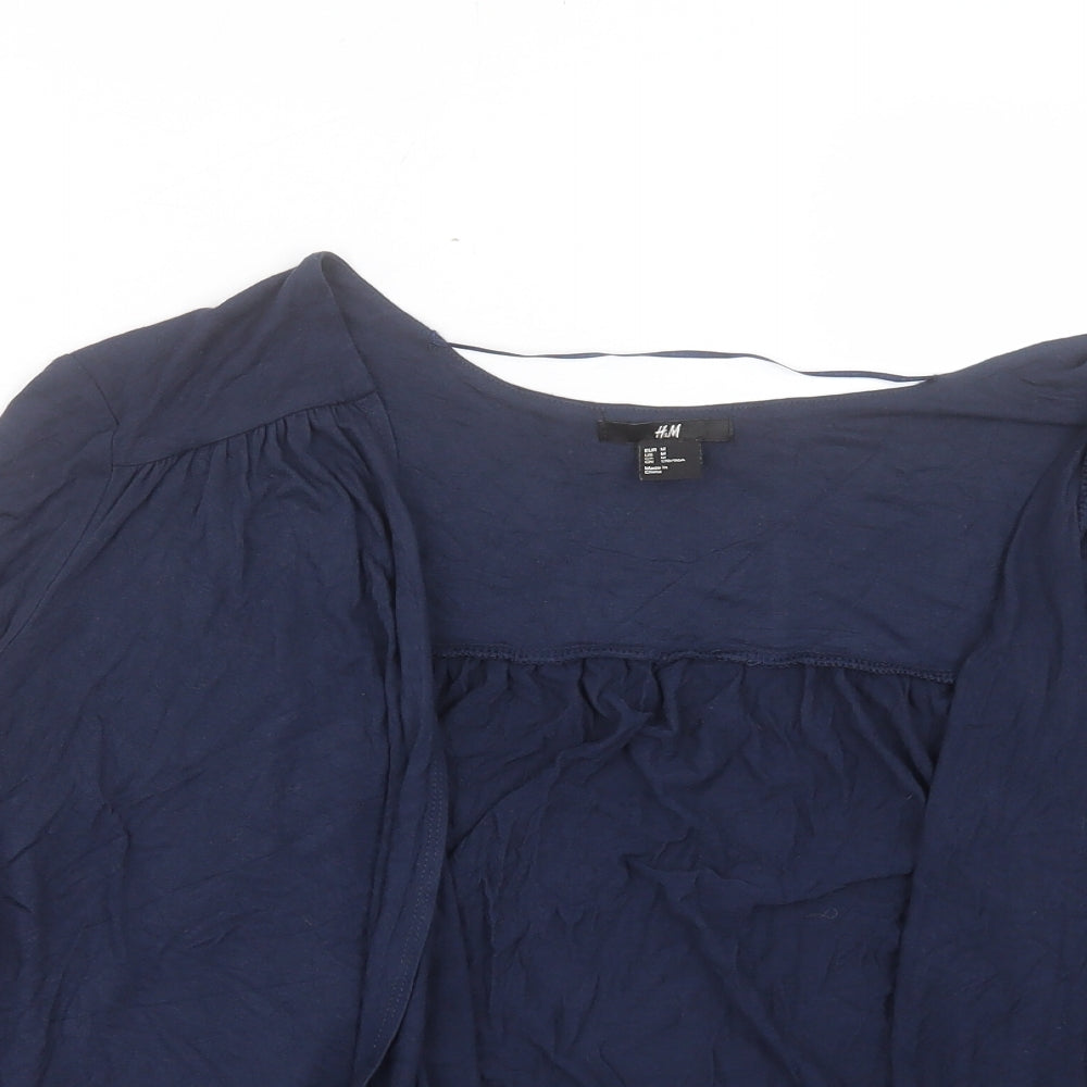 Womens UK Size M H&M Blue Cardigan Jumper