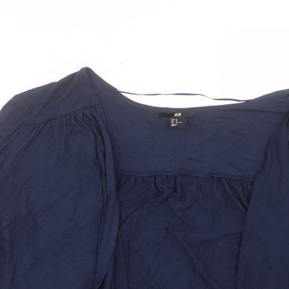 Womens UK Size M H&M Blue Cardigan Jumper