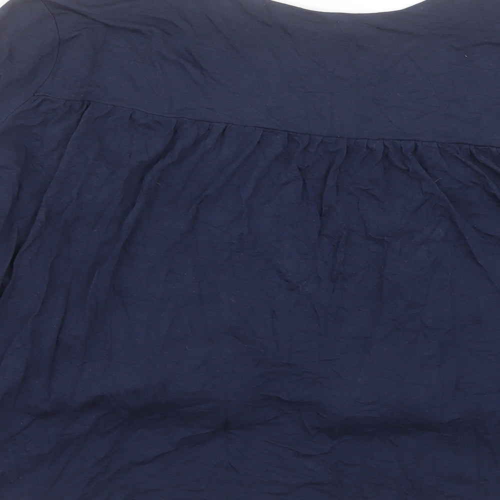 Womens UK Size M H&M Blue Cardigan Jumper