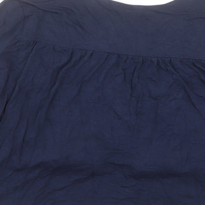 Womens UK Size M H&M Blue Cardigan Jumper