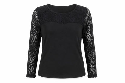 Womens UK Size S Preworn Black Basic T-Shirt
