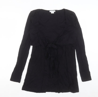 Womens UK Size 8 mamas & papas Black Tunic Blouse