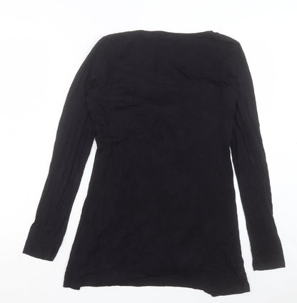 Womens UK Size 8 mamas & papas Black Tunic Blouse