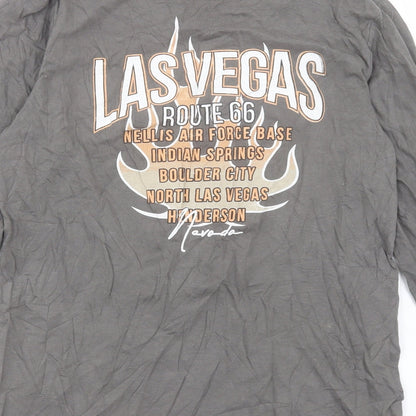 Womens UK Size 8 Nasty Gal Grey Basic T-Shirt