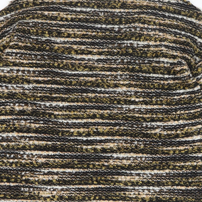 Nutmeg Womens Multicoloured Round Neck Striped Acrylic Pullover Jumper Size 10