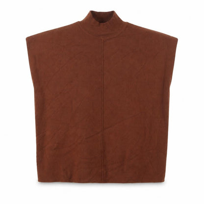 Womens UK Size S F&F Brown Basic T-Shirt