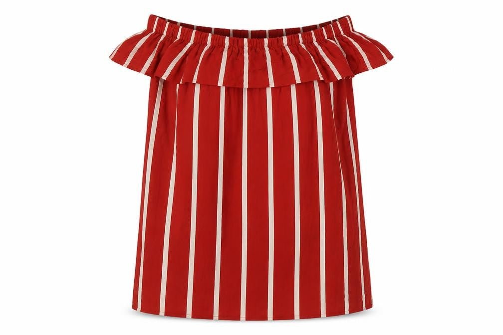 Womens UK Size 6 Primark Red Basic Blouse