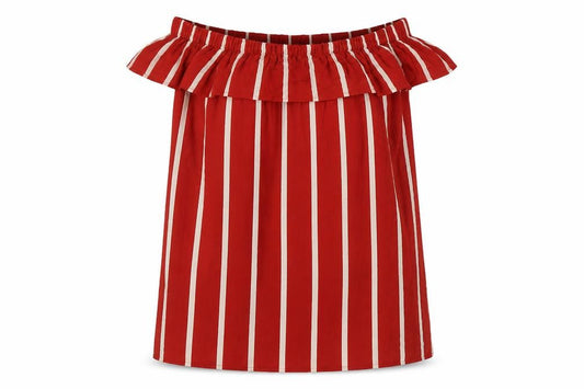 Womens UK Size 6 Primark Red Basic Blouse