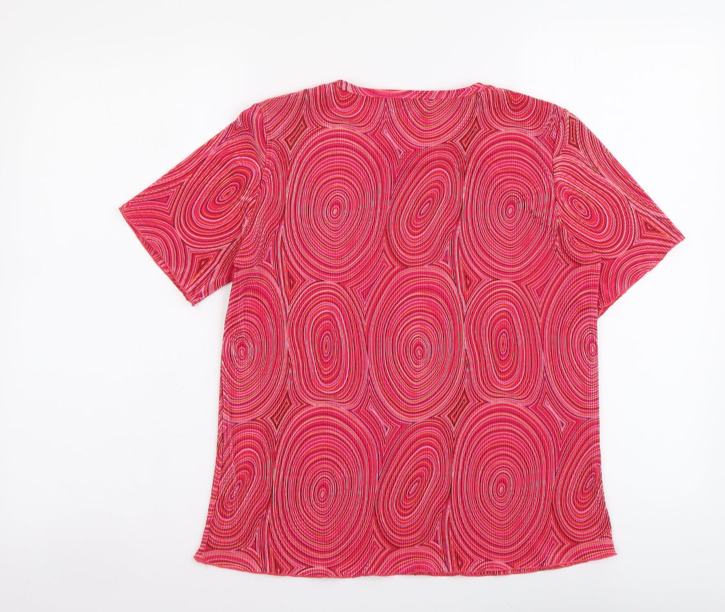 Womens UK Size M Charmell Pink Basic T-Shirt