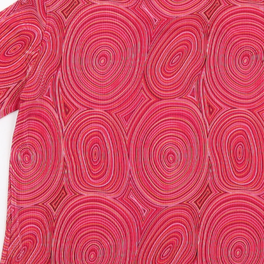 Womens UK Size M Charmell Pink Basic T-Shirt
