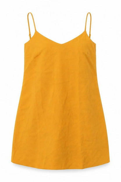 Missguided Womens Yellow Polyester A-Line Size 10 V-Neck Pullover