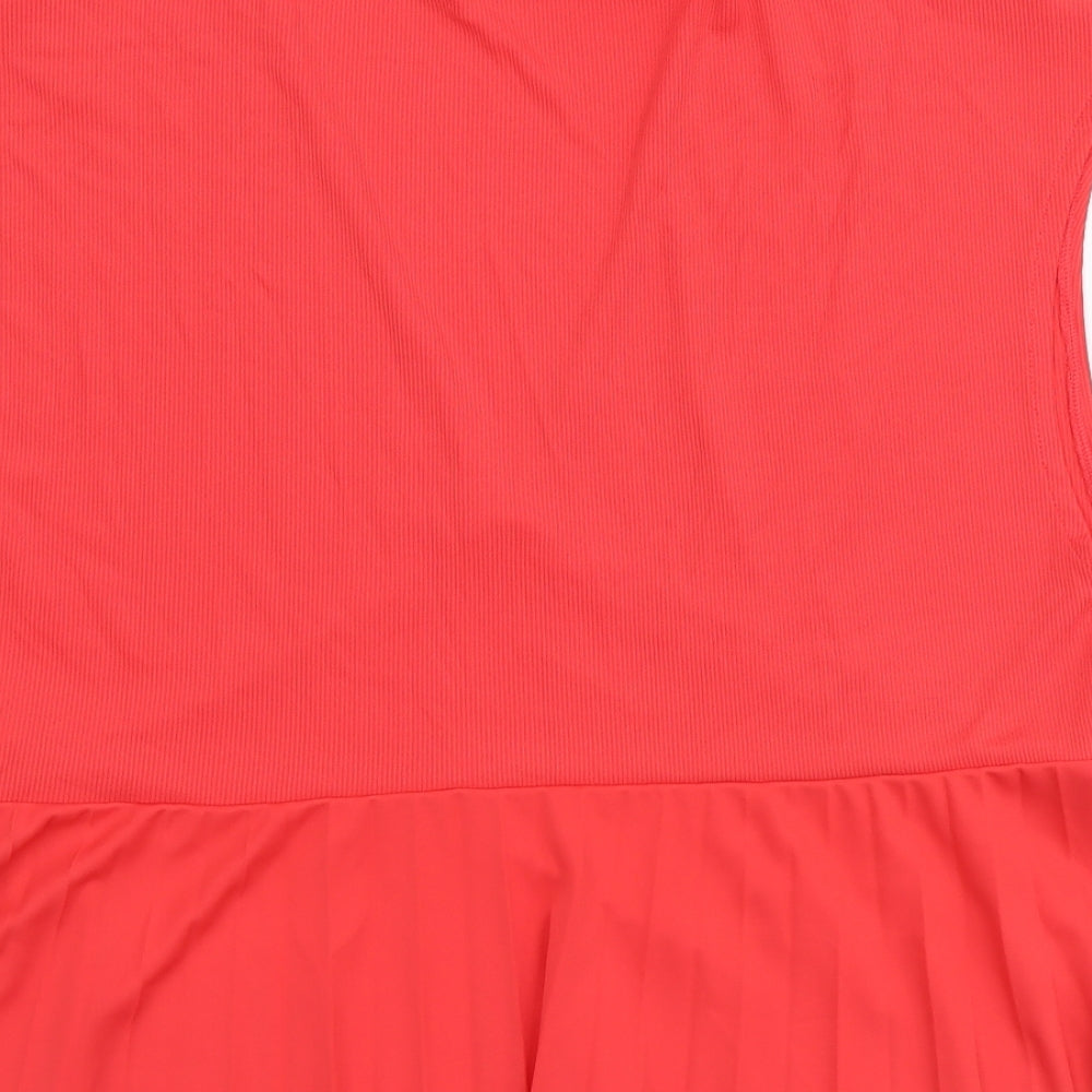 Womens UK Size M Zara Red Basic Blouse
