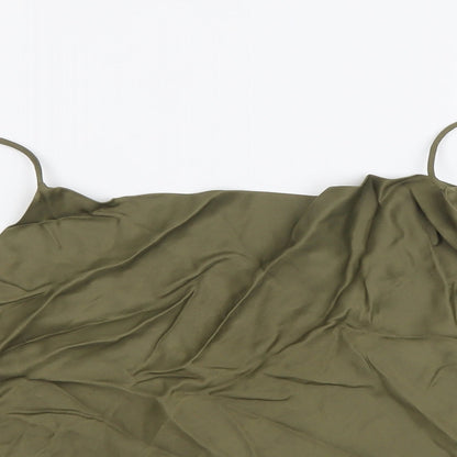 Womens UK Size XL Zara Green Cropped Tank