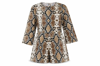 Womens UK Size 10 Boohoo One-Piece Beige Playsuit