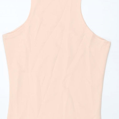 Missguided Womens Pink Polyester Mermaid Size 6 Round Neck Pullover