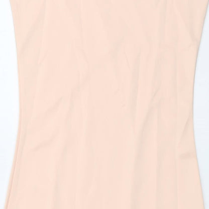 Missguided Womens Pink Polyester Mermaid Size 6 Round Neck Pullover