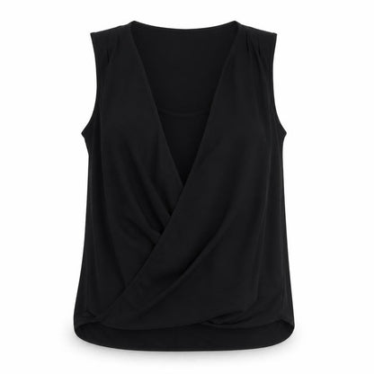 Womens UK Size L VILA Black Basic Tank