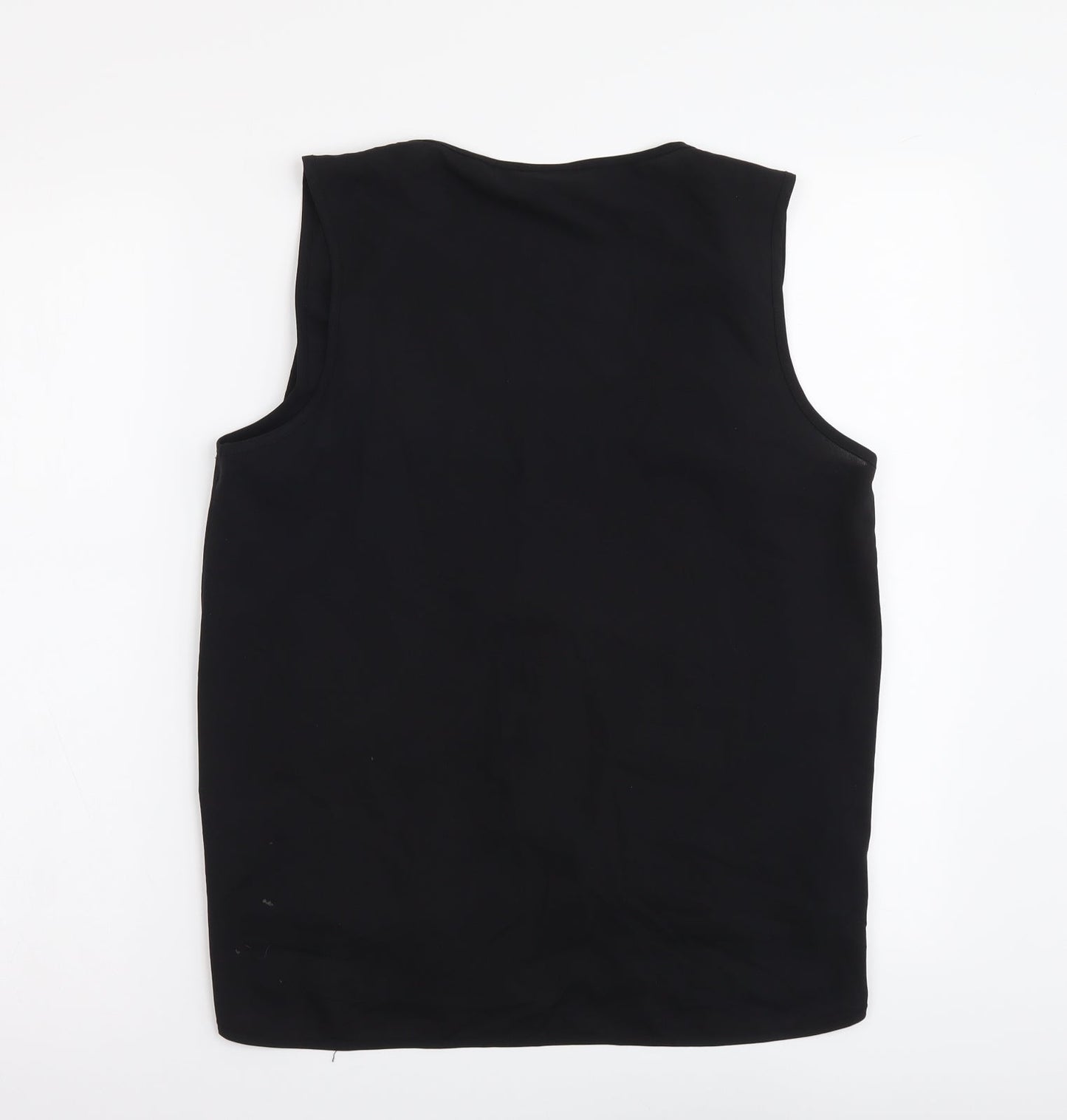 Womens UK Size L VILA Black Basic Tank