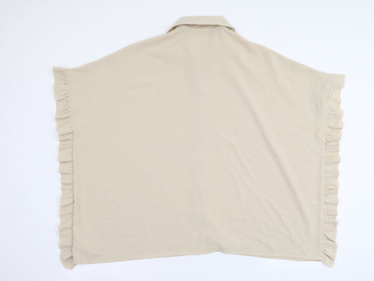 Womens UK Size S Cameo Rose Beige Basic Button-Up