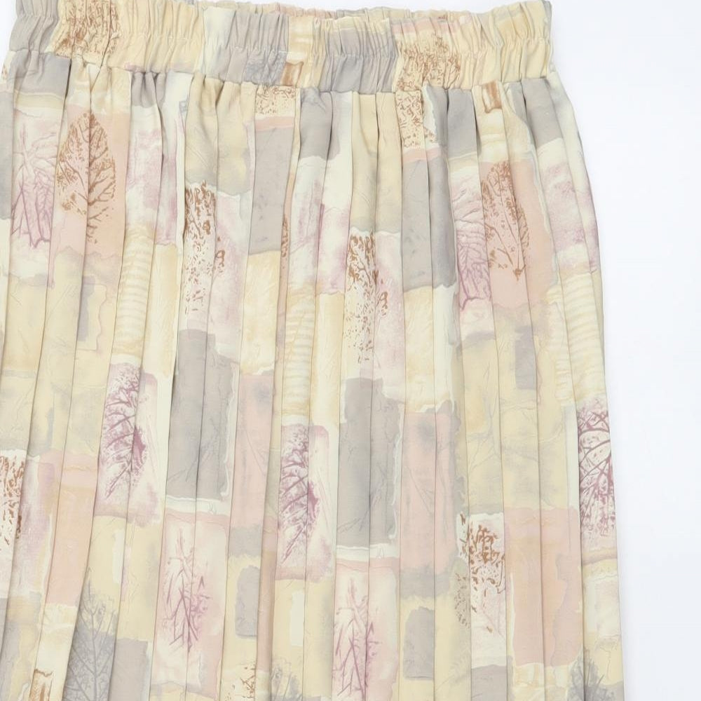 Womens UK Size XL Preworn Pleated Jersey Skirt