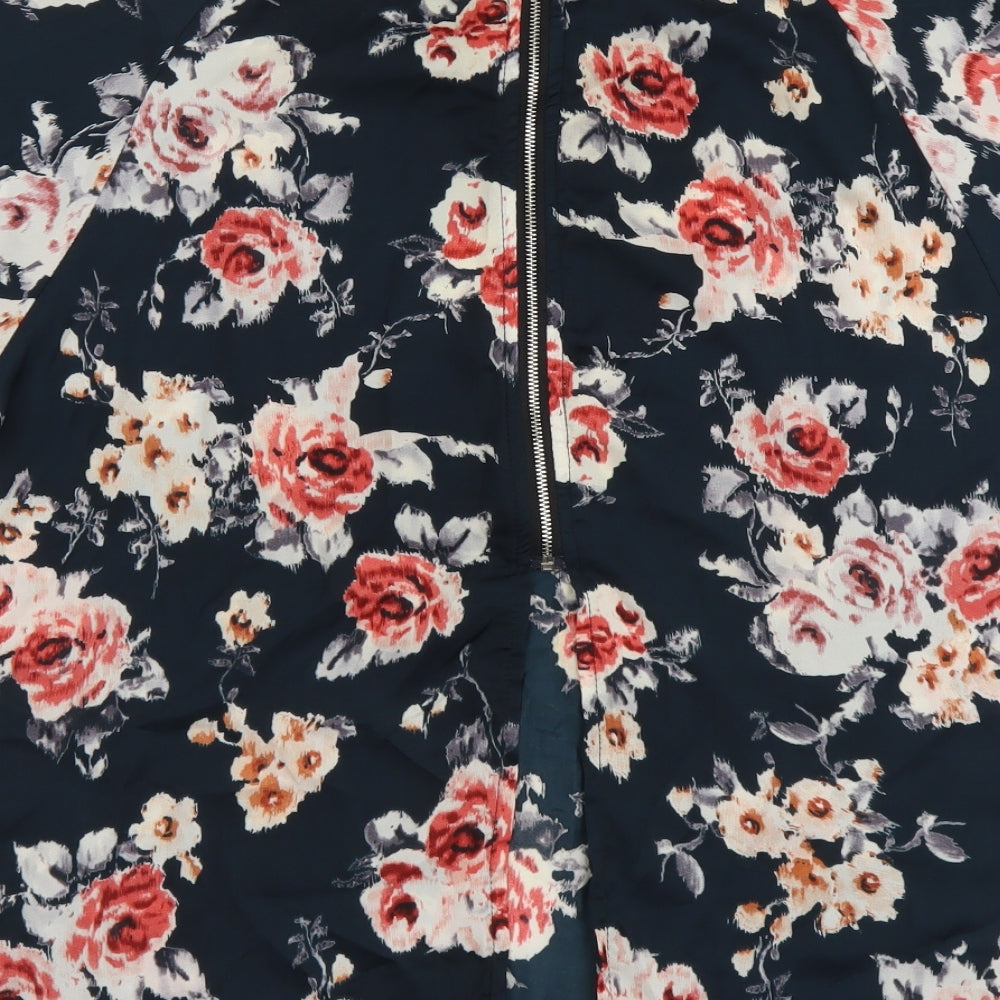 Womens UK Size S Cherry Couture Blue Basic Blouse